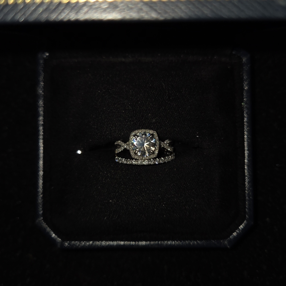 Appraised Silver Diamond Ring